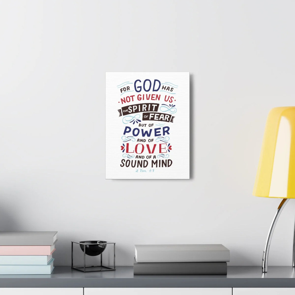 Scripture Walls Power Of Love 2 timothy 1:7 Bible Verse Print Ready to Hang